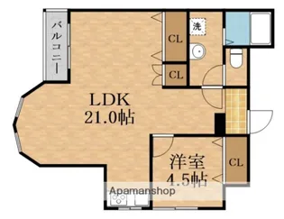 松永マンション【5階】の間取り