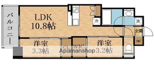 コンフォリア・リヴ東三国駅前ソルテラス【7階】の間取り