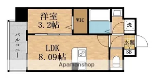 ALIVIS都島通【9階】の間取り