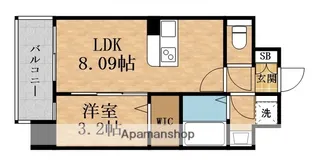 ALIVIS都島通【9階】の間取り