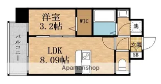 ALIVIS都島通【7階】の間取り
