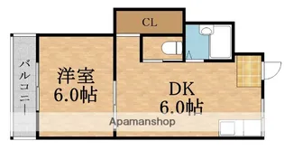 ハッピーヒルズ梶町【2階】の間取り