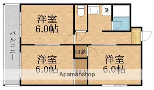メゾンパラダイス【3階】の間取り