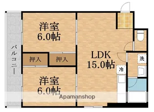 ハイツインブリッジ【1階】の間取り