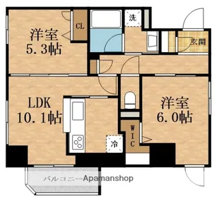 ダイワシティー新大阪【8階】の間取り