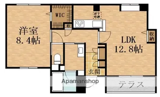 エレガンス鶴見【1階】の間取り