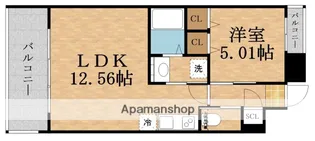 プレジオ玉造【9階】の間取り