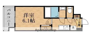 ALIVIS放出【8階】の間取り