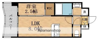 ALIVIS放出【10階】の間取り