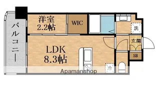 セレニテ新大阪アリエ【9階】の間取り