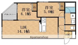 グラン今里NORTH【1階】の間取り
