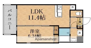 プレジオ城東【10階】の間取り