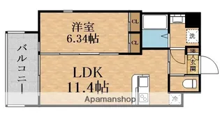 プレジオ城東【9階】の間取り