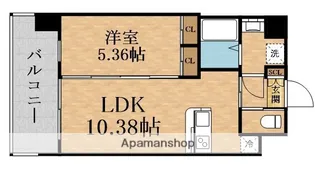 プレジオ城東【8階】の間取り