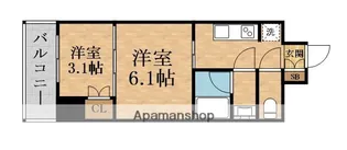 ウエリスアーバン守口【7階】の間取り