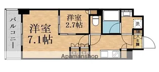 ウエリスアーバン守口【7階】の間取り