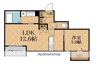 内代レジデンスサウス【1階】の間取り
