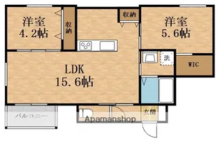 PISTA豊里【1階】の間取り