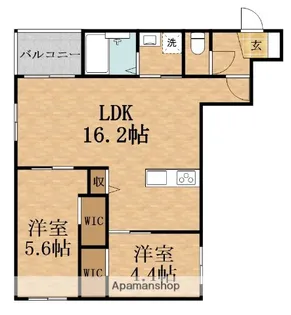PISTA豊里【1階】の間取り