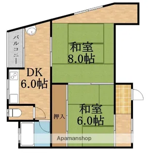 井上マンション【3階】の間取り