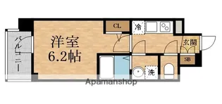 エスリード ザ・フォルテス大阪【14階】の間取り