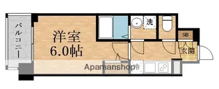 エスリード ザ・フォルテス大阪【5階】の間取り