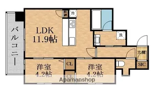 スプランディッド玉造【5階】の間取り