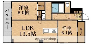 シャーメゾン ウィステリアカーサ【2階】の間取り