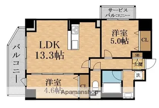 フォレスタ櫻【3階】の間取り
