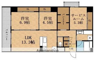 ARCOIRIS【8階】の間取り