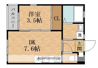 クロスレジデンス深江南【2階】の間取り