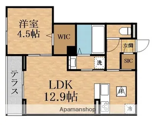 Clashist中宮3丁目【1階】の間取り