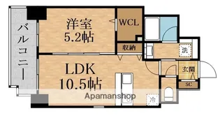 スプランディッド新大阪VIII【2階】の間取り