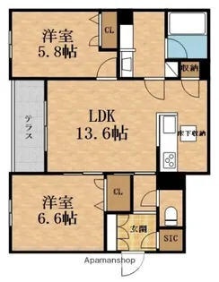 シャーメゾン ル リアン【1階】の間取り