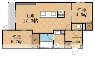 クラシスト瑞光【3階】の間取り