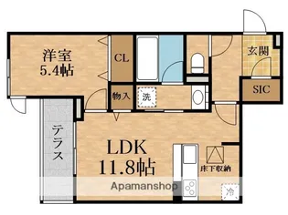 クラシスト瑞光【1階】の間取り