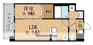 ファーストフィオーレ三国Ⅱ【3階】の間取り