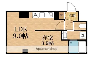 FELIZLIFE東三国【3階】の間取り