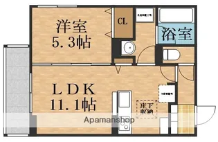 クラシスト深江北【1階】の間取り