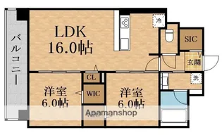 CLELIA(クレリア)新深江【5階】の間取り