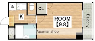 ハイツNANIWA【208号室】の間取り