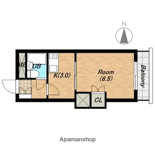 ロータリービルド南花田【1階】の間取り