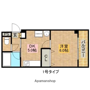 メゾンドール・トキワ【2階】の間取り