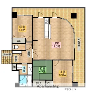 フェニックス堺東【3階】の間取り