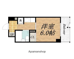 ジョイフル堺【6階】の間取り