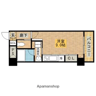 コプリーキタハナダ【407号室】の間取り