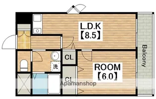 パークサイド堺【9階】の間取り