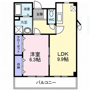 アルモニー綾園【2階】の間取り