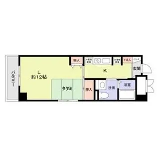 1Kの間取り画像