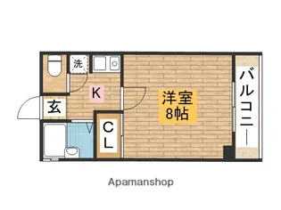 メゾンド・アサカ【401号室】の間取り